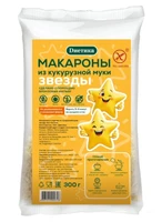 Макароны Звёздочки кукурузные без глютена “Диетика” 300г 21444