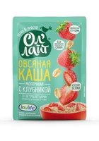 Каша овсяная молочная с клубникой ОлЛайт 40г 19290