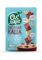 Каша овсяная молочная с шоколадными кусочками ОлЛайт 40г 19289