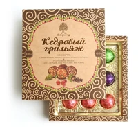 Конфеты “Кедровый грильяж” ассорти яблоко, шишка, черёмуха 120г 16725