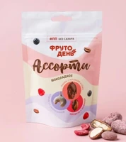 Конфеты “Фрутодень” драже фруктово-ореховое ассорти zip 100г 20959