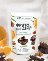 Конфеты финиковые “Фрутодень” апельсин, шоколад, миндаль, б.сахара zip 150г 21206