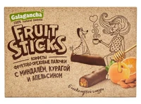 Конфеты “FruitSticks” с миндалём, курагой и апельсином 175г 16266