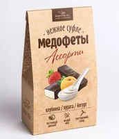 Конфеты “Медофеты” в шоколаде ассорти: клубника, йогурт, курага 150г 21456