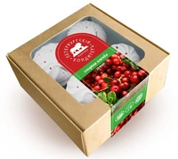 Зефир “Сладкая клюква” с ягодами клюквы, кор. с окном 200г 21296