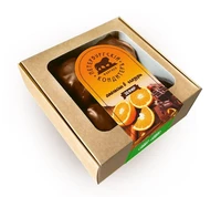 Зефир в глазури “Апельсин” со вкусом апельсина, кор. с окном 260г 21298