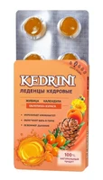 Леденцы кедровые с облепихой и курагой Kedrini 6*3,2 19480