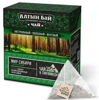 Чайный напиток “Мир Сибири” тонизирующий пирамидка 15*10г 19386