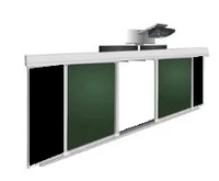 Интерактивная рельсовая система 4000x1200 мм с интерактивной доской 88" (комбинированный зеленый/черный) "DigiTouch" 305234907