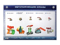 Электрифицированный стенд "Регулирующие краны" с макетными образцами Zarnitza 1172320105