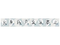 Стенд-лента комплект портретов для оформления кабинета "Выдающиеся деятели математики" Zarnitza 1867689203