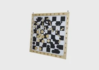 Настенная игра «Шашки+шахматы» Romsens 1148584455