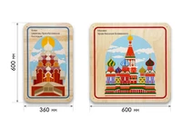 Набор стеновых панелей АЛМА: «Памятные места России» - Кижи, Москва 324228501