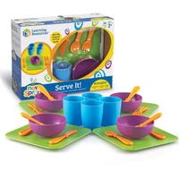 Развивающий игровой набор Мы растем "Сервируем стол" Learning Resources LER3294 (игрушечная посуда, 24 элемента) 633448421