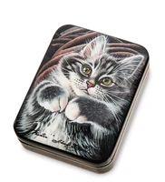 ШК-55/167-A Шкатулка «Котик» исп. Лидяева 1478200465