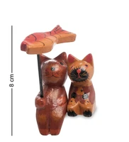 28-032 Статуэтка mini КОТ и КОШКА под зонтиком, набор 2 шт, в асс. 1258663956