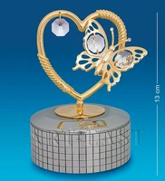 AR-3430 Фигурка музыкальная «Сердечко с бабочкой» (Юнион) 1531492913