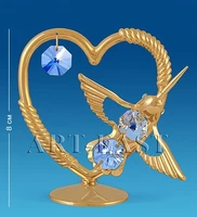 AR-3415 Фигурка «Сердечко с колибри» (Юнион) 2034703747