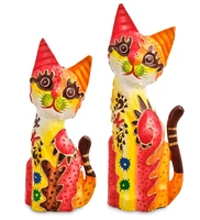 99-289 Фигурка «Кошка» н-р из двух 30, 20 см (албезия, о.Бали) 694592626
