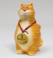 15803 Копилка гипсовая «Кот с медалью» 999896898