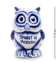 ГЛ- 379 Фигурка «Сова» бол. (Гжельский фарфор) 1884294738