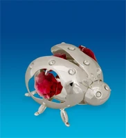AR-1314/ 2 Фигурка «Божья коровка» посеребр. с цв.кр. (Юнион) 1185446496