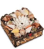 54-046-04 Декоративная шкатулка «Ракушки» квадрат 2027674750