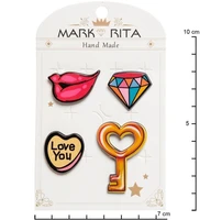 MR- 88 Н-р брошей с цанговым зажимом бабочка «Гламурный стиль» Mark Rita 1008399147