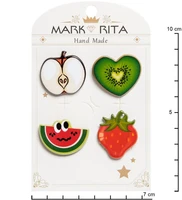 MR- 85 Н-р брошей с цанговым зажимом бабочка «Фруктик» Mark Rita 586098564