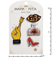 MR- 82 Н-р брошей с цанговым зажимом бабочка «Гламурный стиль» Mark Rita 1223979068