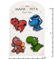 MR- 80 Н-р брошей с цанговым зажимом бабочка «Дино» Mark Rita 68864394