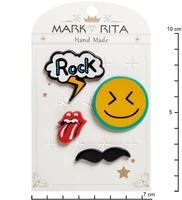 MR- 66 Н-р брошей с цанговым зажимом бабочка «Рок-стиль» Mark Rita 1967002004