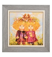 ANG- 22 Панно керамическое «Ангелы семейного счастья» 15х15 1285142426