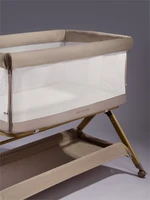 Приставная люлька механическая Amarobaby Care, бежевый AB25-38CARE/03