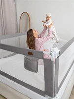 Барьер защитный для кровати Amarobaby Linear, серый AB-LIN-BSR-SE-200