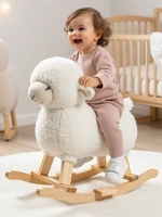 Овечка качалка AMAROBABY (Dolly), белый, 65х34х60 см. AMARO-28AD-Be