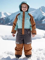 Комбинезон детский зимний Amarobaby Active, голубой AB-OD25-6202ACT/19-104