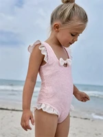 Купальник слитный для девочки Amarobaby Charm, сиреневый АВ-OD26-41CM/17-92