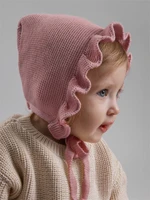 Шапочка детская вязаная Amarobaby Cloud, демисезонная, пудровый AB-OD26-CLO16/27-38