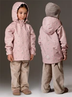 Ветровка детская Amarobaby Easy Fit, пудровый, цветы AB-OD26-EASY36/27-92