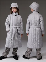 Пальто стёганое демисезонное Amarobaby RUNWAY, светло-серый AB-OD26-RUNWAY29/56-122