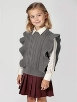 Жилет Amarobaby Pure Love School Vogue, вязаный, серый AB-OD25-PLSVG1001/11-122