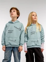 Худи детское с капюшоном  Amarobaby Slang, мятный AB-OD23-28S/32-128