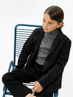 Пиджак трикотажный для мальчика Amarobaby Study Oxford, черный AB-OD23-SO3001/09-134