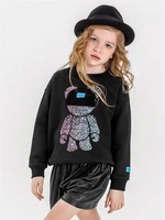Свитшот детский Amarobaby Electric Bear, черный AB-OD22-EB28/09-122