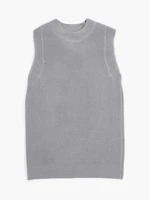 Жилет для девочки Amarobaby KNIT Long, серый AB-OD21-KNITL10/11-122