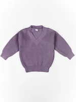 Свитер для девочки Amarobaby KNIT, сиреневый AB-OD21-KNIT2601/17-122