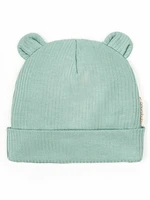Чепчик (шапочка) детская AMAROBABY Fashion bear, зеленый AB-OD22-NE16FBe1/13-38