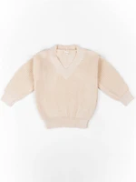 Свитер для девочки Amarobaby KNIT, молочный AB-OD21-KNIT2601/33-122