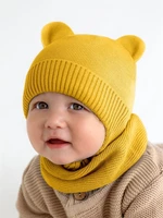 Снуд детский вязаный Amarobaby Pure Love SNOOD, желтый AB-OD21-PLS9/04-0